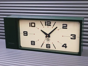 Dulton H21-0362DGN Double Face Clock Rectangle Magnet Interior Dark Green New - Picture 1 of 10