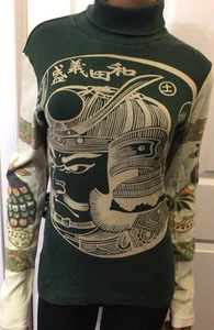Vintage Y2K 00s Custo Barcelona Long Sleeve TurtleNeck Shirt Tee Size Medium - Picture 1 of 11
