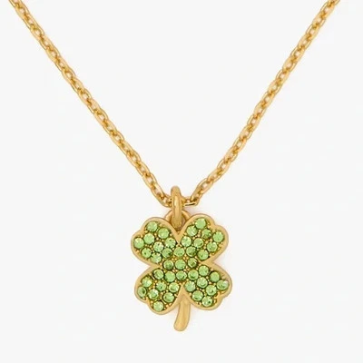 Collar trébol pavé Kate Spade Lucky Charm. Foto 1 de 4