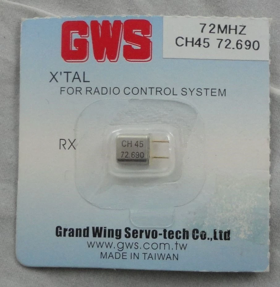 Grand Wing Servo GWS GWSUM-1 72Mhz Pico/Naro Receiver Crystal CH45 72.690Mhz - Image 1 of 1