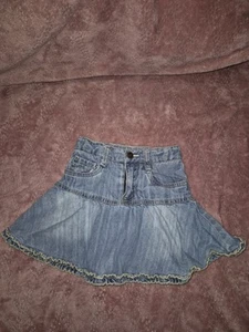 Vintage The Childrens PLACE denim adorned girls toddler skirt skort 24 M- 2 T - Picture 1 of 9