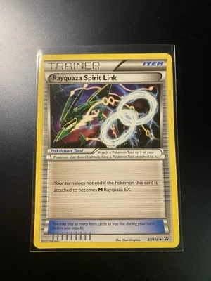 Rayquaza Spirit Link Trainer Pokémon Card 87/108 XY Roaring Skies - Image 1 of 4