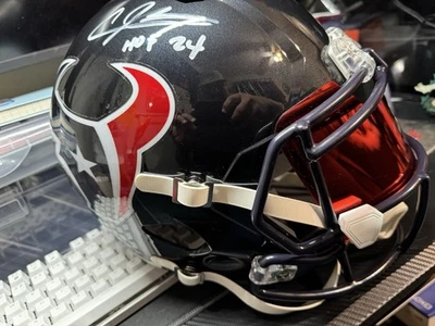 Andre Johnson W/ HOF Autographed Full Size Speed Replica Helmet With Visor JSA - Image 1 of 4