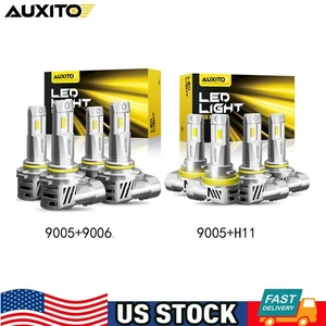 AUXITO LED Faro Bombilla Luz Alta Baja Niebla H11 9006 9005 6500K 30000LM - Imagen 1 de 32