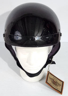 Casco de motocicleta Harley Davidson Simpson corto talla mediana negro 1998 Foto 1 de 4