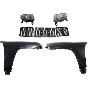 Headlights For 2014-2016 Jeep Grand Cherokee LH and RH Kit Assy Halogen CAPA - Picture 1 of 12