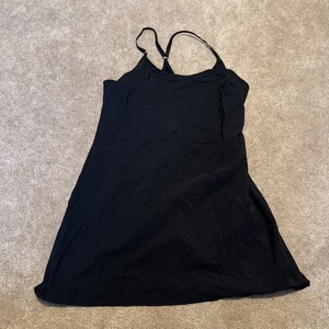 Vestido Deportivo Calvin Klein Negro Grande Espalda Corredora Sin Mangas 2 en 1 UPF +40 - Imagen 1 de 11