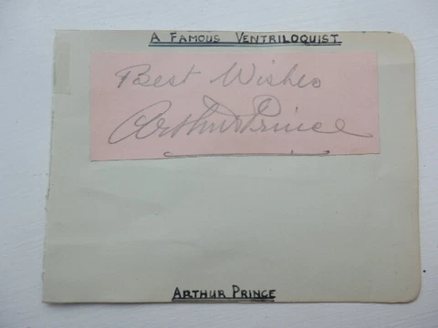 ARTHUR  PRINCE  -  AMBROSE BAND MEMBERS   -  AUTOGRAPHS Cover
