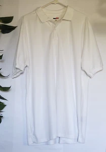 $50 Jump Start Men's White Short-Sleeve Polo Shirt Size 2X-Large - Picture 1 of 10