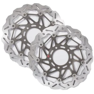 Par de discos de freno delanteros de freno SK2 Triumph Daytona 650 2005-2006 Foto 1 de 4