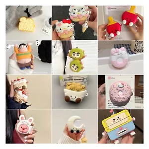 New Cartoon Bread For Apple Airpods Pro 1 2 3 4 Headphone Case - Picture 1 of 83