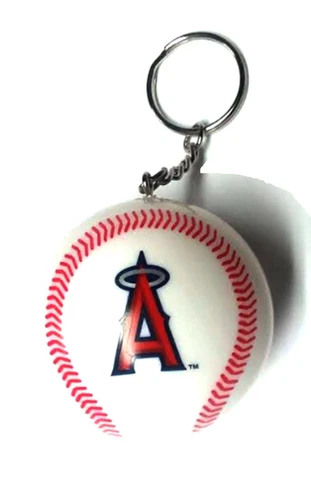 LOS ANGELES ANGELS KEYCHAIN BALL 2" ROUND LICENSED NEW MLB CHARM PULL Cover