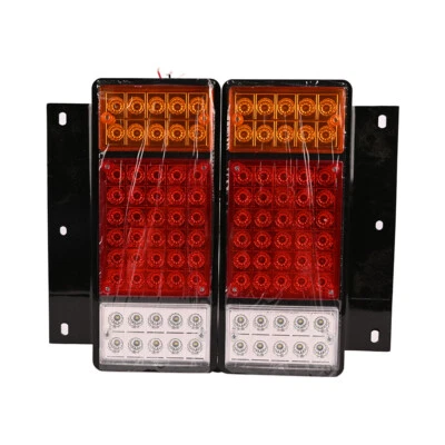 FOR NQR NRR GMC W Isuzu Elf Truck NPR NKR NHR 84- L+R 12V 50 LED Rear Tail Light - Image 1 of 4