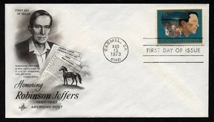 USA, SCOTT # 1485, ARTCRAFT FDC COVER - AMERICAN POET ROBINSON JEFFERS YEAR 1973 - Picture 1 of 1