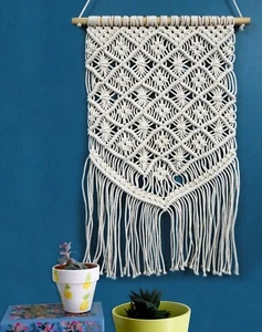 Macrame Wall Hanging | Woven Boho Chic Wall | Handmade Woven Natural | Unique - Picture 1 of 1