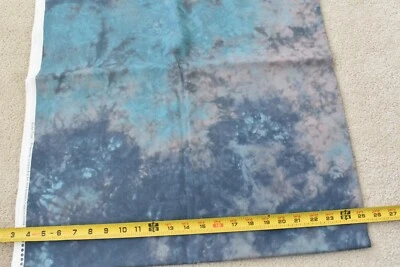 15" Long, Marbled Dusty-Blue Quilt Cotton, Red Rooster, Rhapsodie/Tims, M8718 - Image 1 of 4