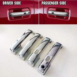 Para Ford F150 2015-2020 cromada 4 puertas cubierta de manija superpuesta con llaves inteligentes F-250 - Imagen 1 de 1