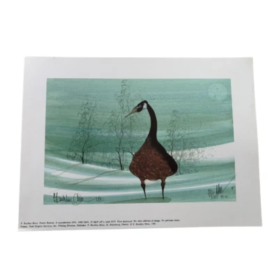 LITOGRAFÍA A COLOR FIRMADA A MANO EDICIÓN LIMITADA "RETIRO DE INVIERNO" MUSGO BUCKLEY Foto 1 de 4