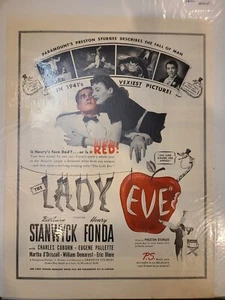 1941 anuncio de película de revista "Lady Eve" Henry Fonda  - Imagen 1 de 2