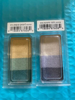 AVEDA Eye Shadow Trio - AZURE RAIN and AQUA PEARL - LOT of 2!  NEW IN BOX!  - Image 1 of 2