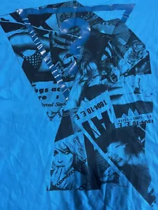 Guess Shirt Large Graphic Blue Los Angeles - Picture 1 of 4