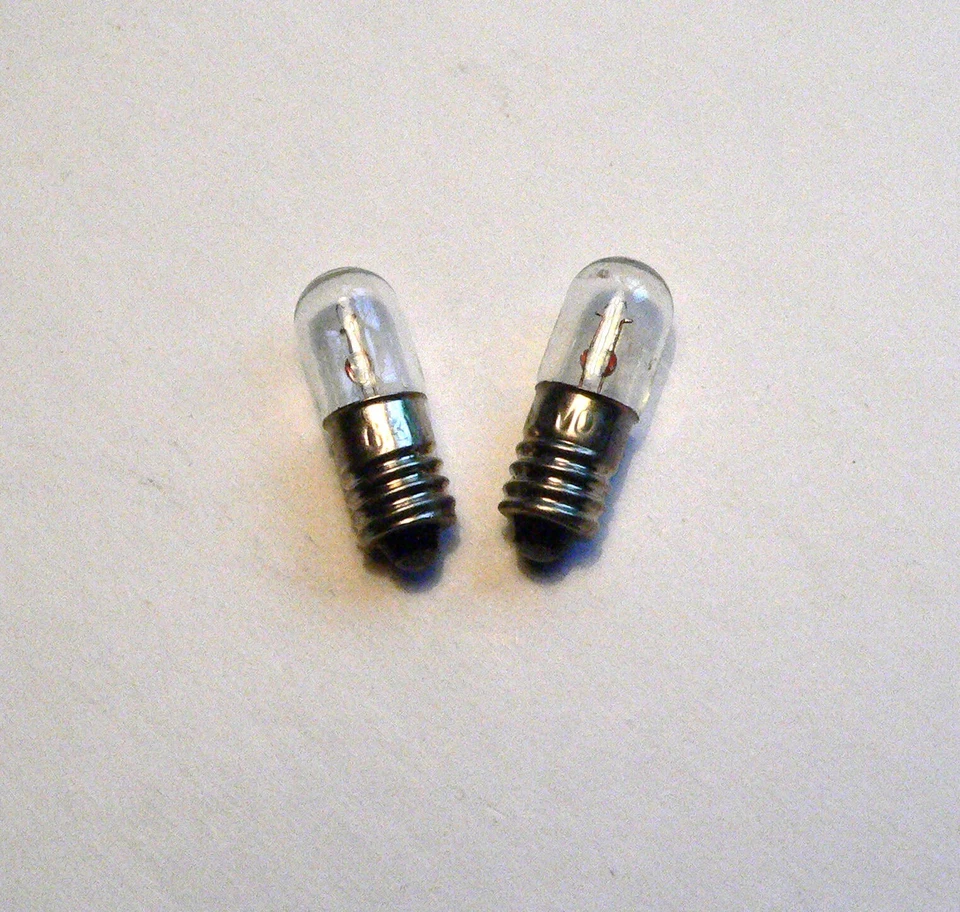 6V 0.5A 3W Light Bulb x 2 for Valve Radio Dial Amplifier Pilot Lamp E10 MES 6.3V - Image 1 of 1