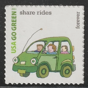 US 4524c Go Green Share Rides F single MNH 2011 - Picture 1 of 1