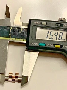 18k Rose Gold &Stainless Steel Rolex Oyster 15.4mm Two Tone Links - Picture 1 of 3