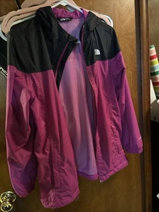 The North Face Girls Windbreaker Youth Size XL Hot Pink And Black - Picture 1 of 5