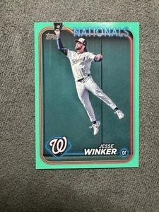 2024 Topps Update #US164 Jesse Winker Nationals Aqua Parallel - Picture 1 of 2