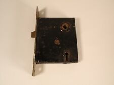 Antique Mortise Interior Door Lock Hardware Restore Black Heavy Missing Pin 