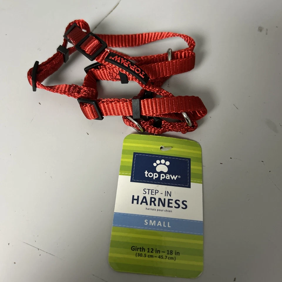 Arnés ajustable para perros TOP PAW, rojo, circunferencia 12-18” nuevo con etiquetas Foto 1 de 1