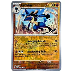 Lucario 114/198 Prize Pack Series Cards Pokémon TCG (REVERSE HOLO, NM) - Picture 1 of 3