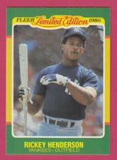1986 Fleer Baseball Super Stars  # 23 Rickey Henderson