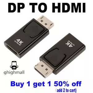 4K DP Male HDMI Female Adapter Display Port to HDMI Adapter 4k*2k - Picture 1 of 6