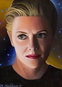 Limitierte Auflage ACEO DRUCK SG-1 Stargate Sam Carter Amanda Klopftorleuchten - Bild 1 von 1