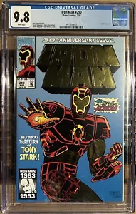 Iron Man #290 CGC 9.8 edición 30 aniversario, cubierta de lámina dorada - Imagen 1 de 2