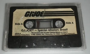 1986 Vintage G.I. GI Joe 3.75 ARAH Special Mission Brazil Audio Cassette Tape - Picture 1 of 5