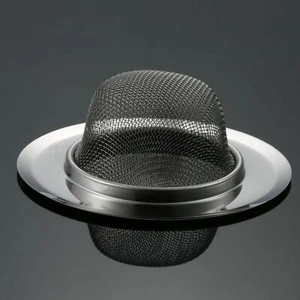Stainless Steel Sink Strainer Plug Mesh Home Bathroom Kitchen Filter Net Drainer - Picture 1 of 18