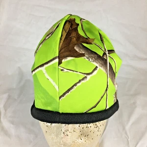 REALTREE Winter Camo Stocking Cap Beanie Hunting Outdoor Neon Green Reversable - Picture 1 of 8