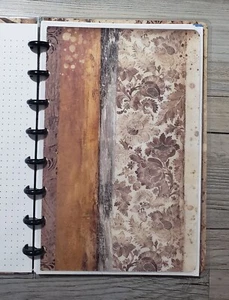 Tablero de cartulina de café y chocolate Stamperia para planificadores de discos TUL Arc 8 #3 - Imagen 1 de 4
