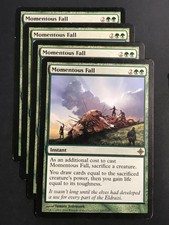 Playset of 4x Momentous Fall Light Play LP Rise of Eldrazi Magic Gathering MTG