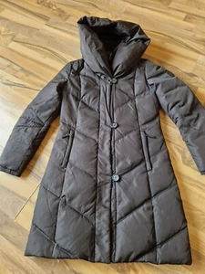 Ralph Lauren womens long down coat in brown size xs - Picture 1 of 8