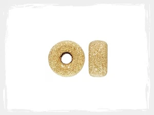 14k Gold Filled 3mm Stardust Rondelle Beads 8pcs #6122-3 - Picture 1 of 1