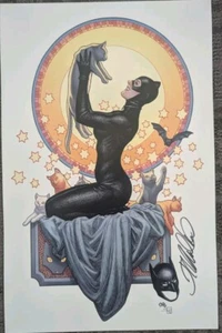 2024 SDCC FRANK CHO CATWOMAN ART PRINT SIGNED POSTER DC COMICS - Picture 1 of 1