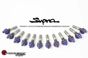 SpeedFactory 1JZ/2JZ Toyota Exhaust Manifold Titanium Stud Kit BURNT - Picture 1 of 1