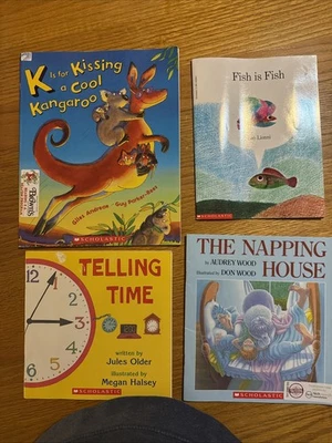 K Is For Kissing a Cool Kangaroo - The Napping House - Fish Is Fish - Tell Time - Image 1 of 4