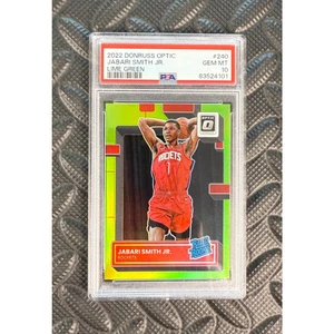 2022 Donruss Optic Jabari Smith Jr. Lime Green Rated Rookie PSA 10 Pop 18 /149 - Picture 1 of 3