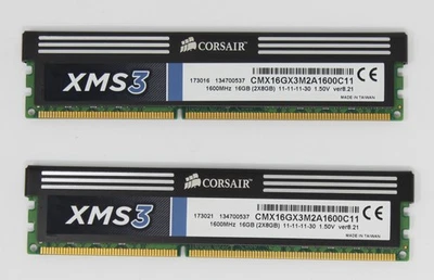 Corsair XMS3 16 GB (2x8GB) CMX16GX3M2A1600C11 PC3-12800 (DDR3-1600) RAM (#16277) - Bild 1 von 2