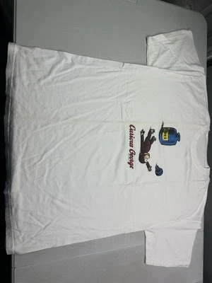 Camiseta para hombre Curious George Monkey Ether dibujos animados talla XL 1995 vintage sin etiqueta Foto 1 de 4